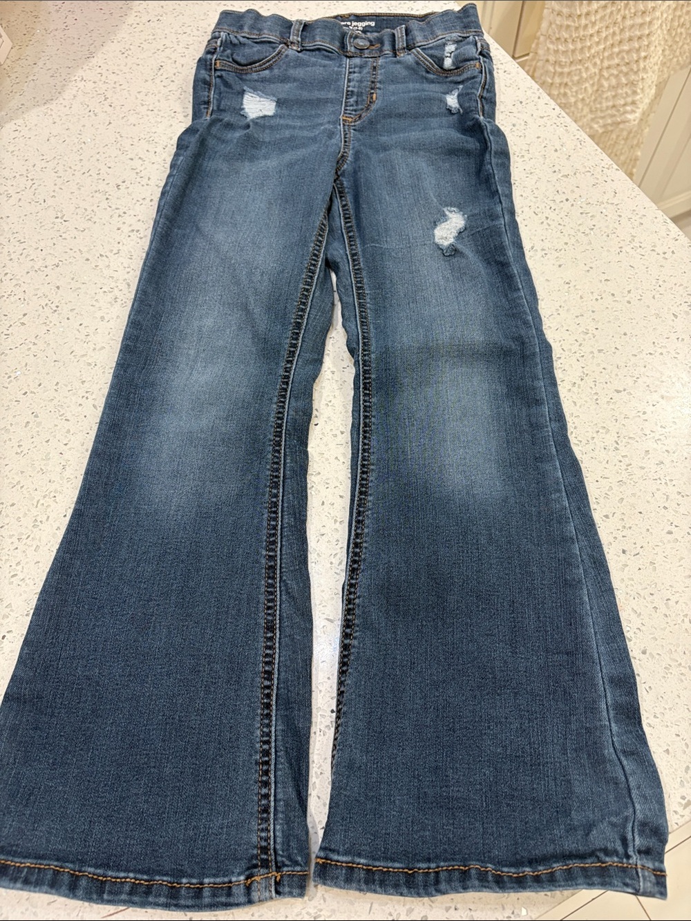 Cat & Jack & Wonder Nation pull up Light, Medium & Dark Blue jeans size 7/8 - Picture 11 of 13